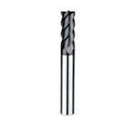 Micro Grain Carbide, Corner-radius, 4-flute, End Mills